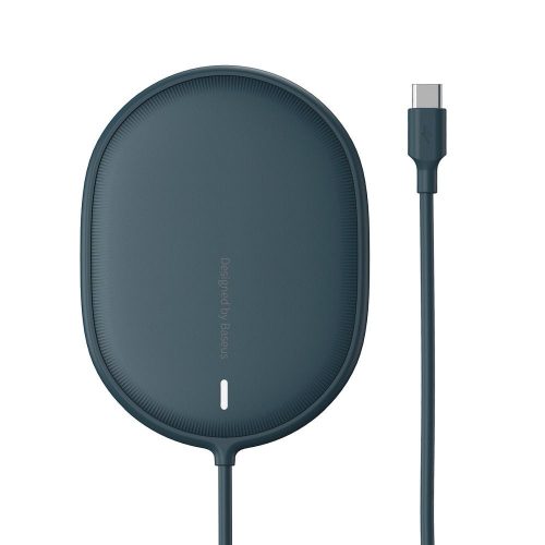 Baseus vezeték nélküli töltő, Light Magnetic, iPhone 12 modellhez (Type-C kábel 2A, 1.5m) 15W, kék (WXQJ-03)
