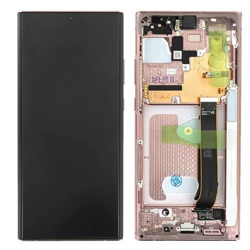 Samsung Galaxy Note 20 Ultra komplett LCD kijelző érintőpanellel keretes réz (GH82-23596D)