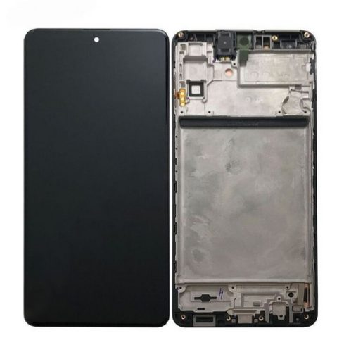 Samsung Galaxy M51 komplett LCD kijelző érintőpanellel keretes fekete (GH82-24166A)