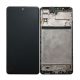 Samsung Galaxy M51 komplett LCD kijelző érintőpanellel keretes fekete (GH82-24166A)