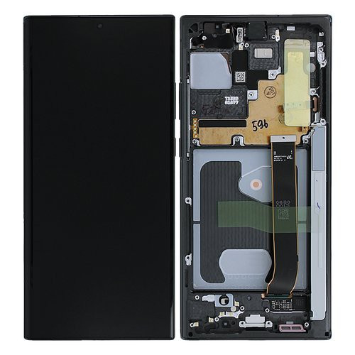 Samsung Galaxy Note 20 Ultra komplett LCD kijelző érintőpanellel keretes fekete (GH82-23596A)
