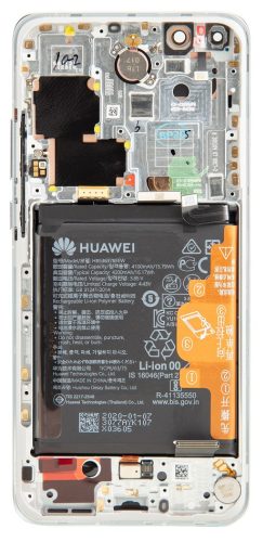 Huawei P40 Pro LCD kijelző érintőpanellel akkumulátorral ELS-N04 / ELS-NX9LCD fehér