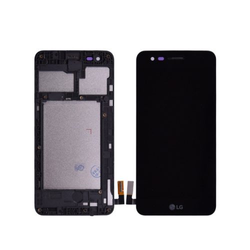 LG k4 2017 komplett LCD kijelző belső kerettel fekete OEM