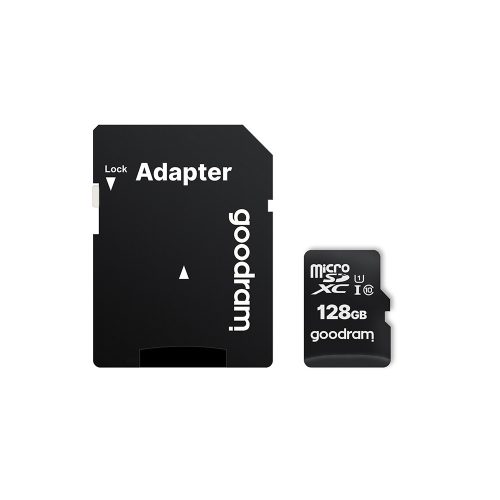 Memóriakártya GOODRAM microSD SD 128GB CLASS 10 UHS I 100MB / s adapterrel