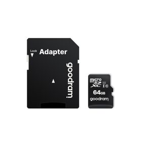   Memóriakártya GOODRAM microSD SD 64GB CLASS 10 UHS I 100MB / s adapterrel