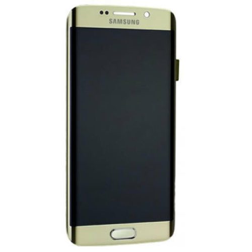Samsung G925F Galaxy S6 Edge komplett lcd kijelző érintőpanellel Arany Gyári