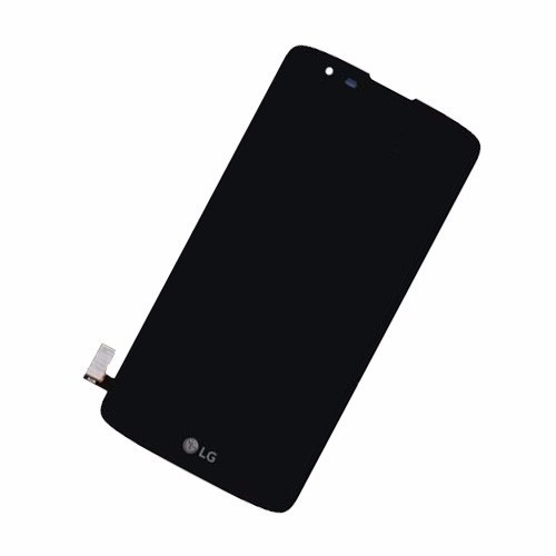 LG K350N K8 komplett lcd kijelző érintőpanellel fekete kerettel