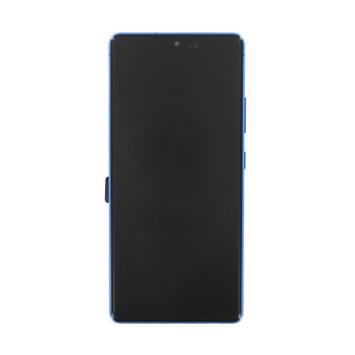 Samsung G970 Galaxy S10 Lite kompatibilis LCD modul kerettel, OEM jellegű, kék