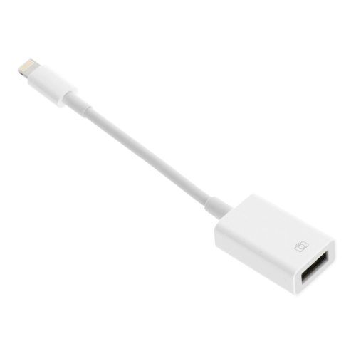 iPhone Lightning - OTG adapter kábel fehér