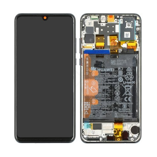 Huawei P30 Lite 2020 komplett LCD kijelző érintőpanellel fekete