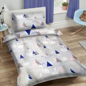 Gyermek ágynemű szett 90x120cm hattyús