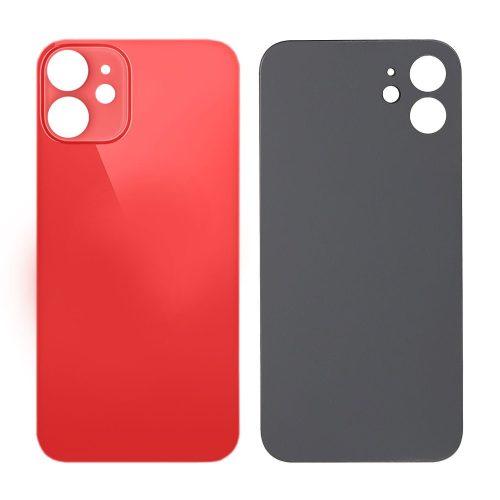 iPhone 12 akkufedél hátlapi üveg piros