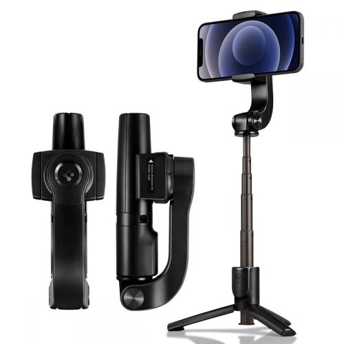 Spigen Gimbal Bluetooth Selfie-bot tripod S610W fekete
