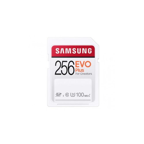 Samsung Evo Plus SD memóriakártya 256GB 100MB/s