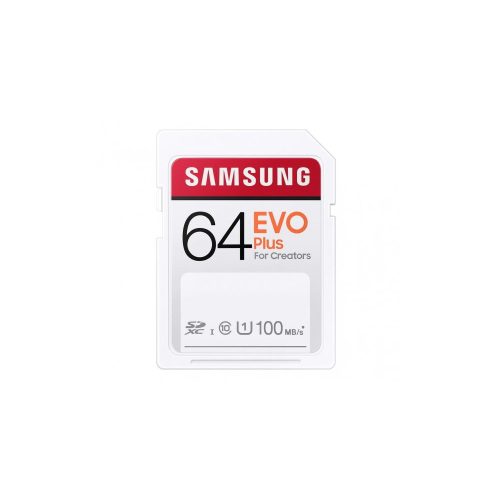 Samsung Evo Plus SD memóriakártya 64GB 100MB/s