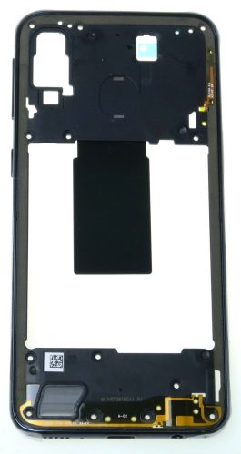 Samsung Galaxy A40 (SM-A405FN) középső keret fekete