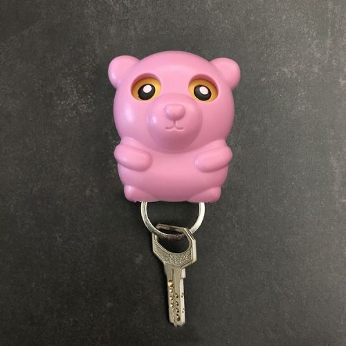 Kulcstartó maci rózsaszín