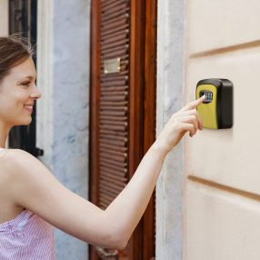 Zárható kulcstartó sárga