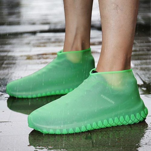 Cipőre húzható vízálló lábvédő 26-34-es mérethez zöld