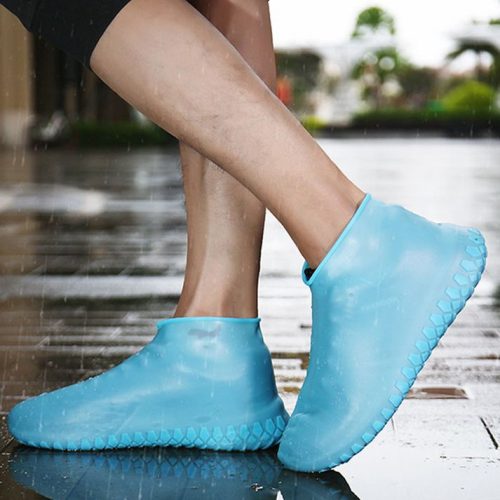 Cipőre húzható vízálló lábvédő 40-44-es mérethez kék
