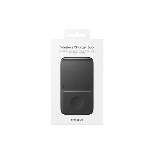 Samsung Duo EP-P4300 vezeték nélküli töltő 9W fekete (kábel nélkül)