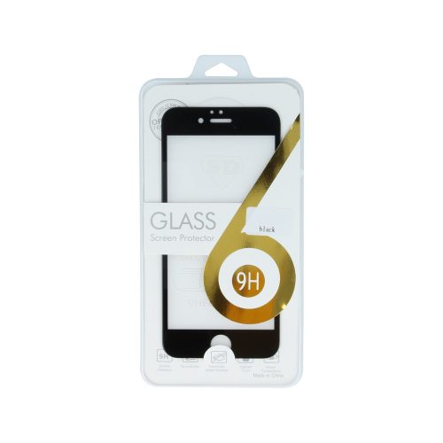 iPhone 12 Mini 5D teljes kijelzős, hajlított edzett üvegfólia fekete
