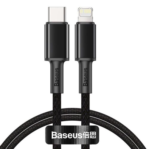 Baseus gyorstöltő kábel USB- Type/Lightning 20W 1 méter fekete (CATLGD-01)