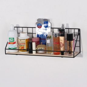 Fali polc 45 cm fekete