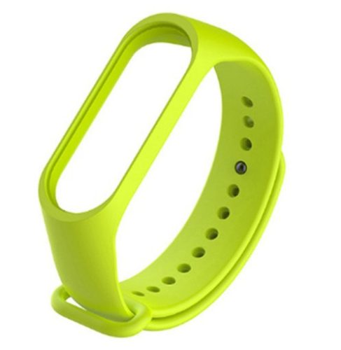 Xiaomi Mi Band 3 / Xiaomi Mi Band 4 Okosóra szilikon szíj lime