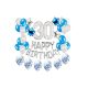 Születésnapi lufikészlet 31. születésnapra ezüst/kék