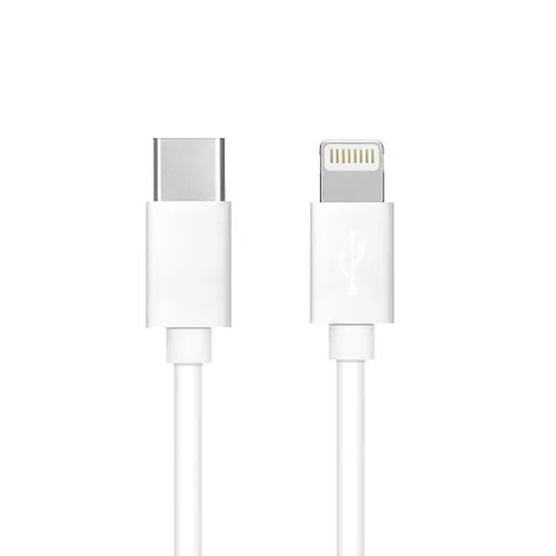 Type C iPhone Lightning 8-pin kábel Power Delivery PD20W 3A C291 fehér 1m
