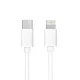 Type C iPhone Lightning 8-pin kábel Power Delivery PD20W 3A C291 fehér 1m