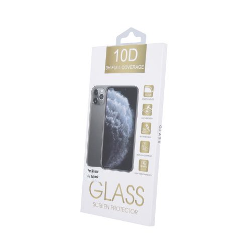 iPhone 12 Pro Max 6,7" 10D teljes kijelzős, hajlított edzett üvegfólia fekete