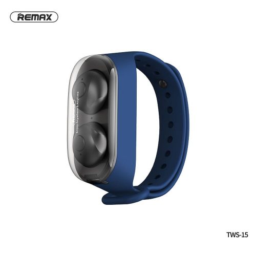 REMAX TWS-15 vezeték nélküli sztereó fülhallgató dokkoló állomással kék