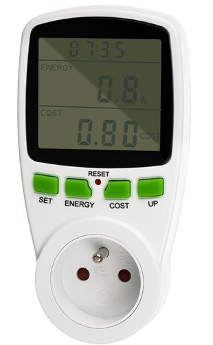Digitális fogyasztásmérő Wattmérő