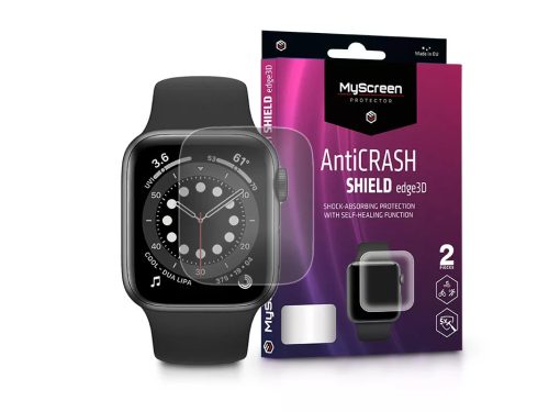 Apple Watch Series 6/SE (40 mm) ütésálló képernyővédő fólia - MyScreen Protector AntiCrash Shield Edge3D - 2 db/csomag - transparent