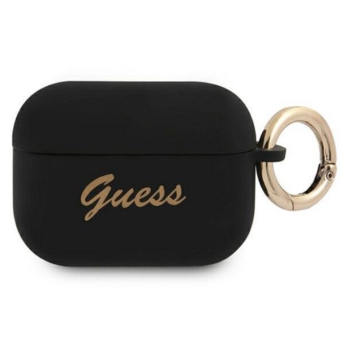 AirPods Pro Guess Silicone Vintage Script tok GUAPSSSK fekete