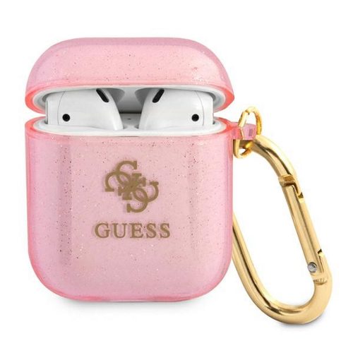 AirPods Guess Glitter Collection tok GUA2UCG4GP rózsaszín
