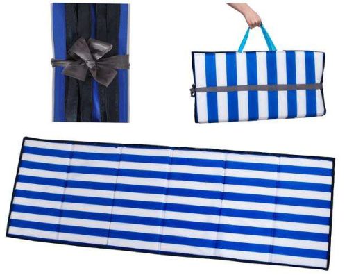 Strandszőnyeg / piknik szőnyeg vízálló kék/fehér