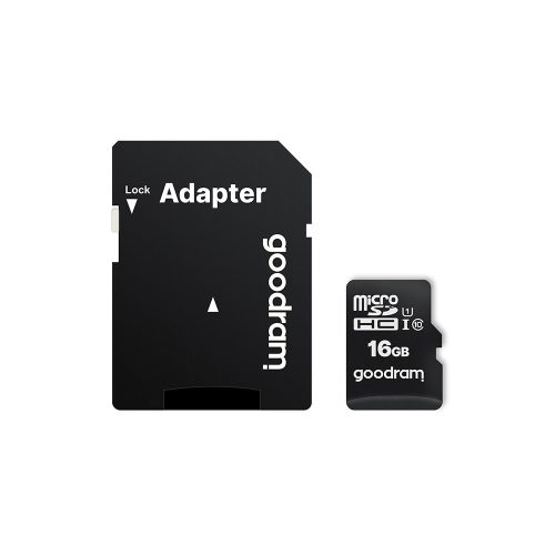 Memóriakártya GOODRAM microSD SD 16GB CLASS 10 UHS I 100MB / s adapterrel