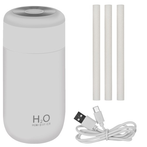 Mini USB ultraszónikus párásító / lámpa / aromaterápia 300ml
