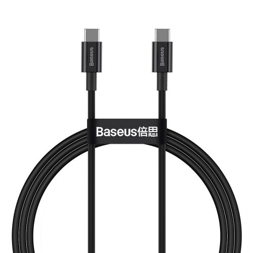 Baseus Superior Type C - Type C adat- és töltőkábel PD100W CATYS-B01 1m fekete