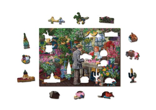 3D fa puzzle, Florist 200 darab