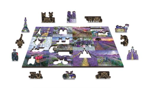 3D fa puzzle, Lavender France 150 darab