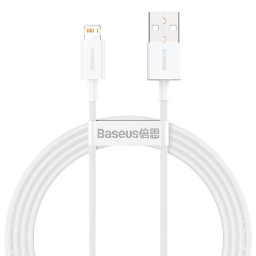 Baseus CALYS-B02 Superior USB - Lightning adat- és töltőkábel 2,4A 1,5m fehér