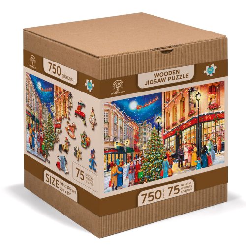 3D fa puzzle, Christmas Street 750 darab
