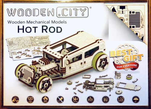 3D fa puzzle, Car Hot Rod