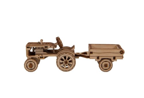 3D fa puzzle, traktor pótkocsival
