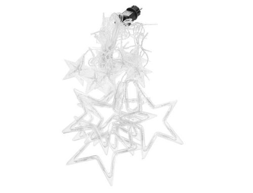 Karácsonyi fényfüzér, csillag 138 LED 31V, hideg fehér