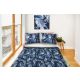Pamut ágynemű készlet 160 x 200 cm kék